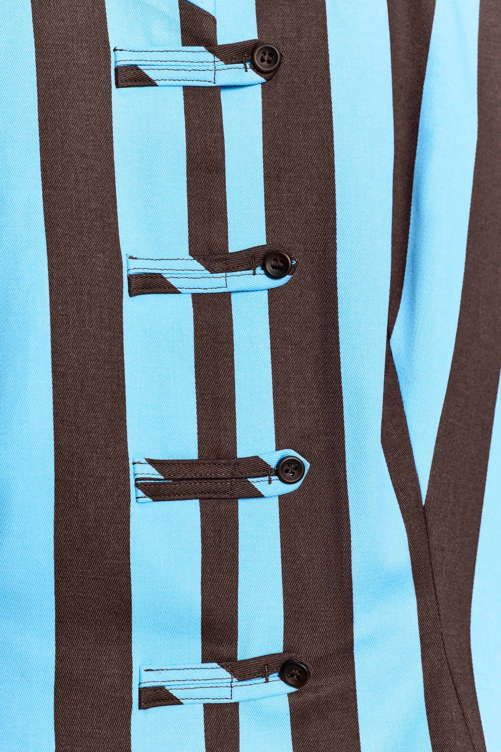 STRIPED FROG FASTENING VEST TOP